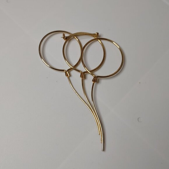 Large Gold Tone Balloon Brooch - Picture 7 of 11